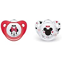 Los mejores  - NUK Disney Baby Dummies | Chupetes de silicona | Sin BPA | Mickey y Minnie Mouse | 2 unidades (estilo y modelo variado)